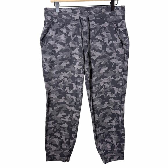 Lululemon Ready To Rulu Jaquard Camo Lunar Black/Grey Cropped Jogger Womens 10 - Picture 1 of 9